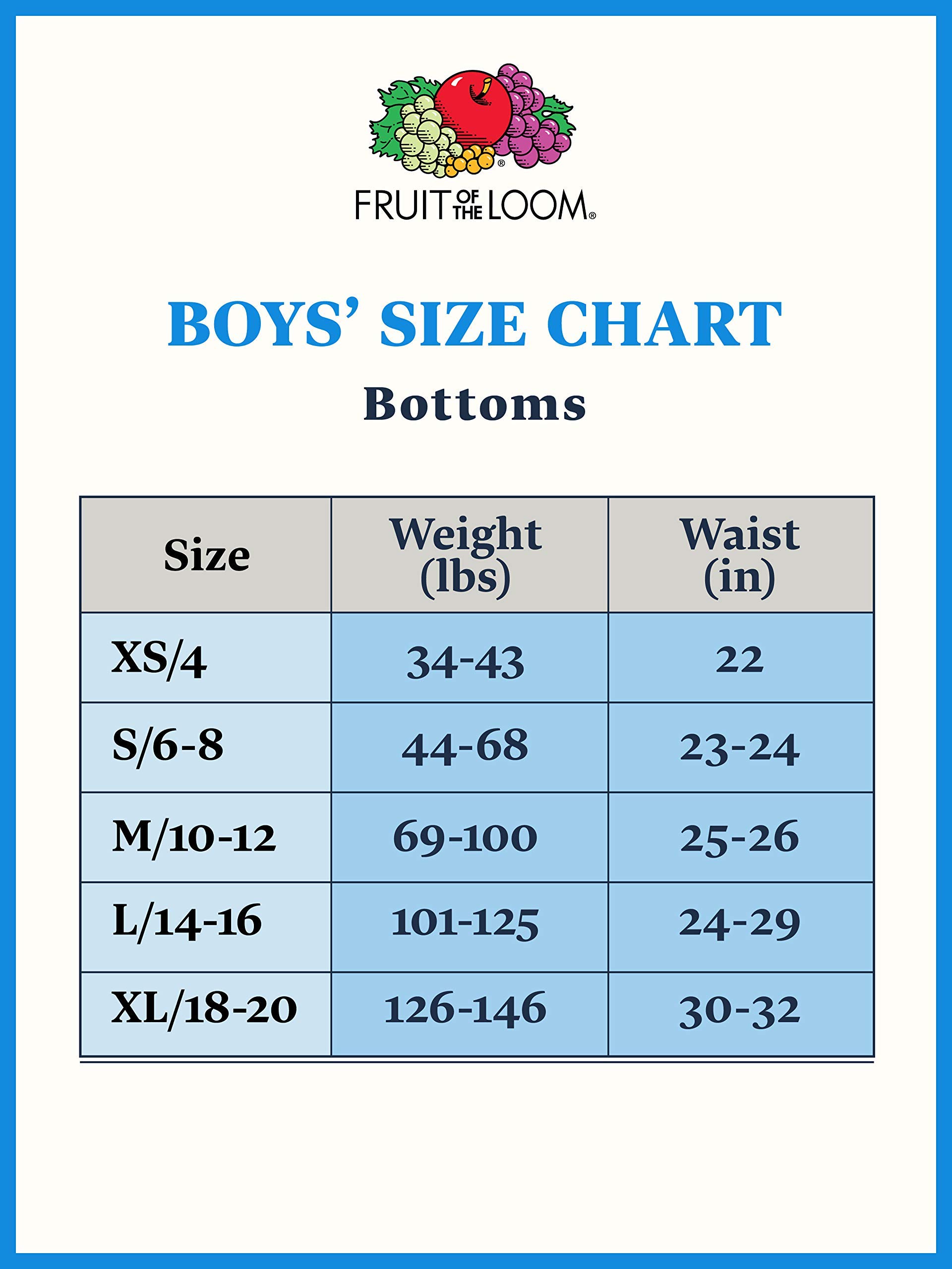 Fruit of the Loom Boxer Briefs with Coolzone Fly Ropa Interior de Hombres para Niños