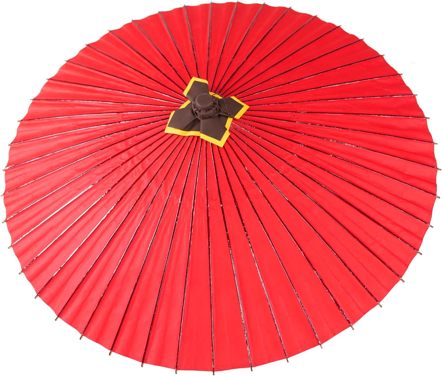 Asian Home Rainproof Handmade Japanese Oiled Paper Umbrella Parasol 41.7inch