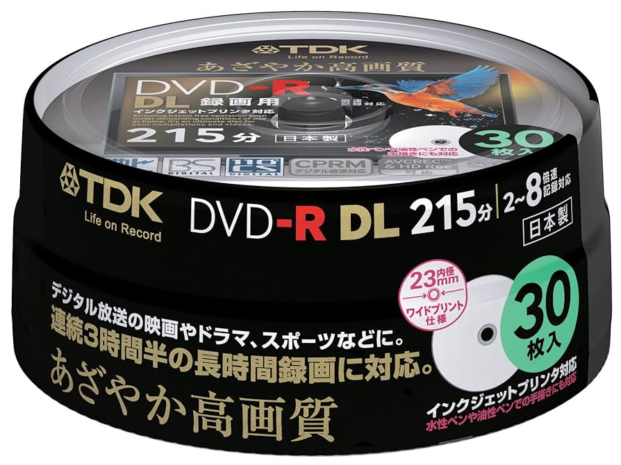 Amazon.co.jp: TDK 録画用DVD-R DL(片面2層) CPRM対応 8倍速対応