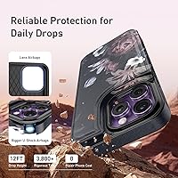 Vista 294 de LETO para iPhone 15 Pro Funda tipo cartera - Tapa tipo folio con patada - Diseños de moda - Tarjetero - Funda protectora para mujeres y niñas - 6.1