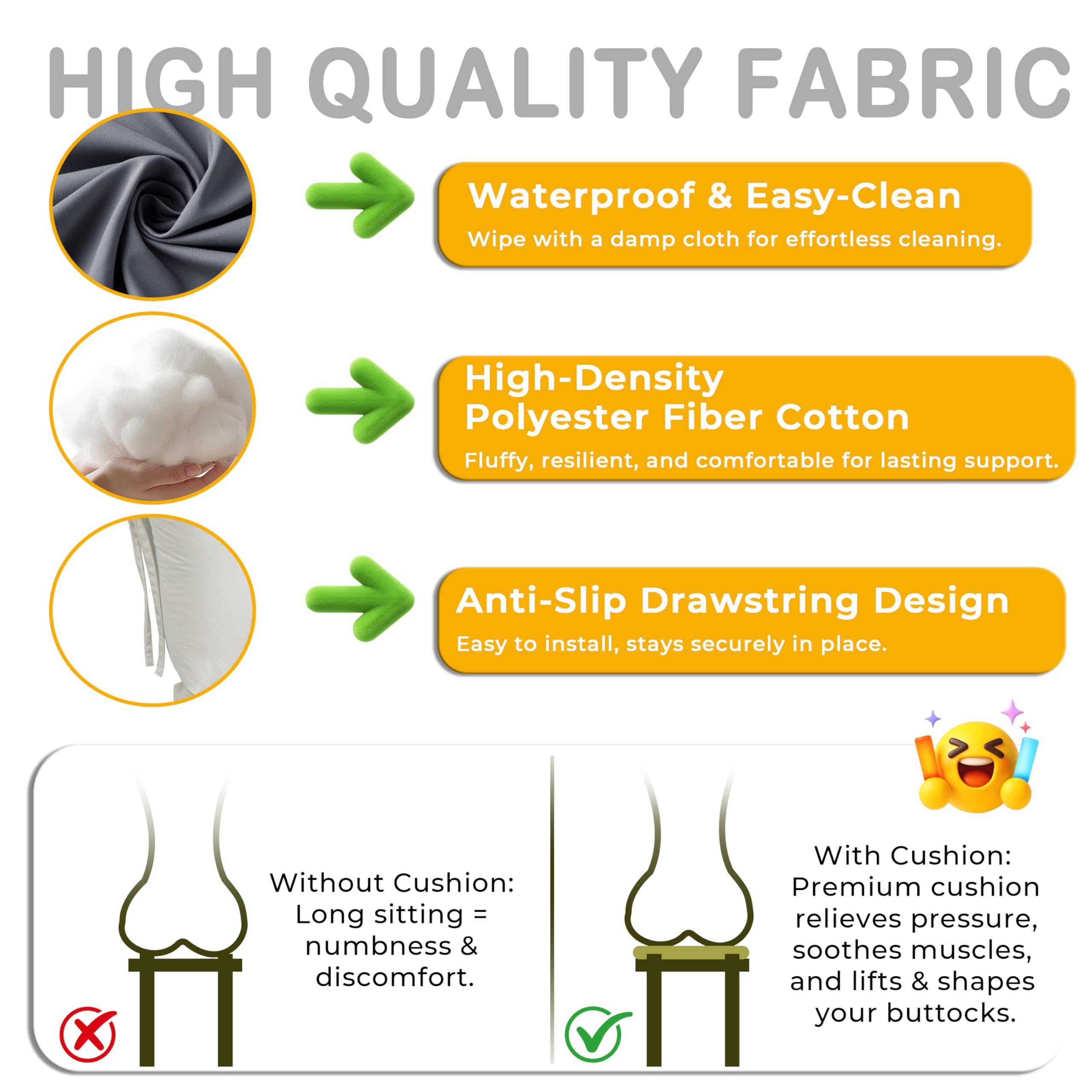 Palettenkissen Rückenlehne 120x40 cm – Gartensofakissen, gestepptes Rückenpolster für Palettenmöbel, Terrasse & Sofa
