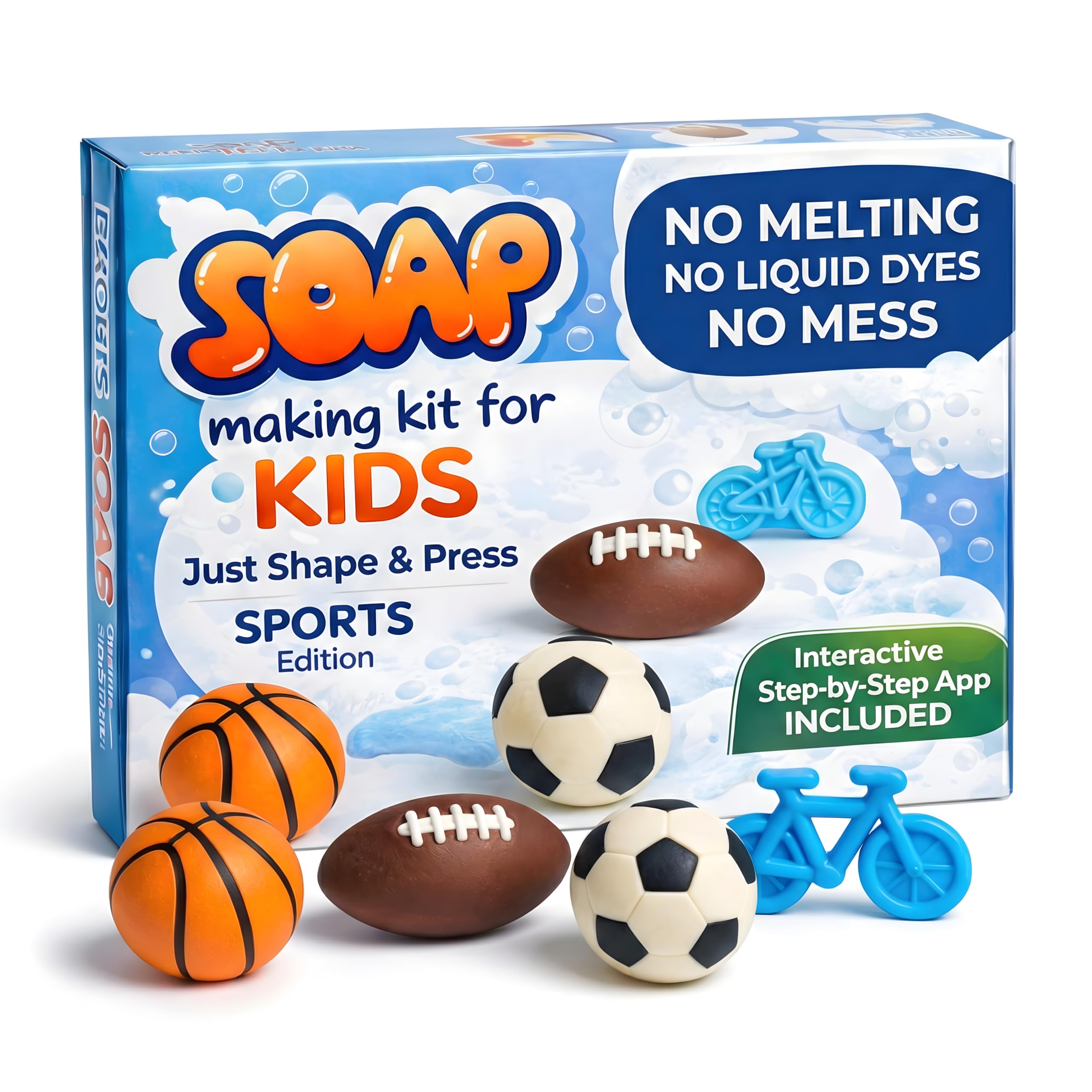 ZenseMe Soap Making Kit for Kids – DIY Sports Theme Soap Making Kit
