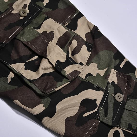 Rr54m2 - Pantaloni - Abbigliamento Militare E Softair E Abiti Da Lavoro - Pantaloni Pantalone Uomo Cargo Mimetico Camo Caccia Tasconi Cotone Moda - Foto 10