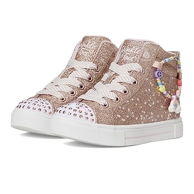 SKECHERS KIDS Twinkle Sparks Charm Bestie (Little Kid) Girls Shoes Rosegold