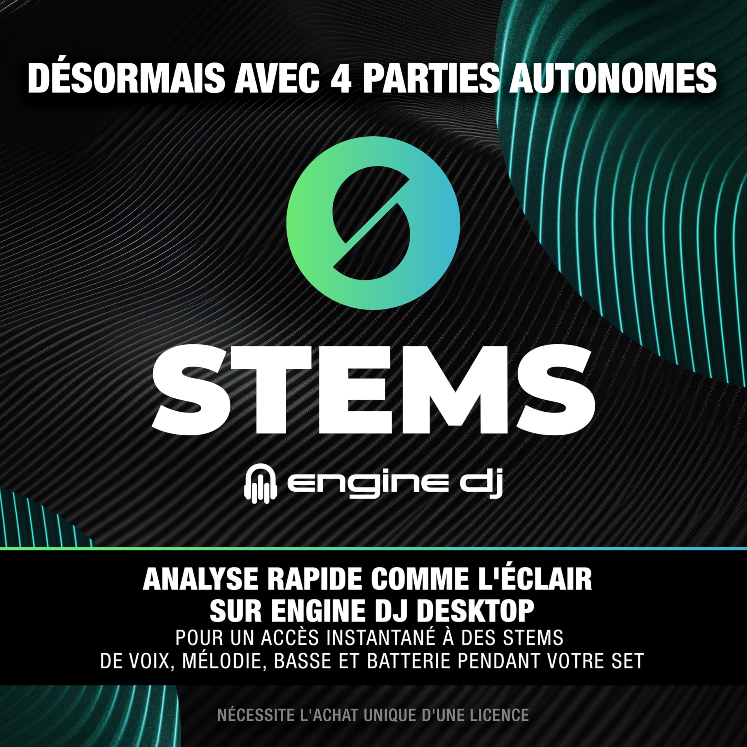 Denon DJ SC LIVE 4 contrôleur DJ autonome avec séparation Stems sur 4 platines, Wi-Fi, haut-parleurs intégrés, compatible Serato DJ et Virtual DJ