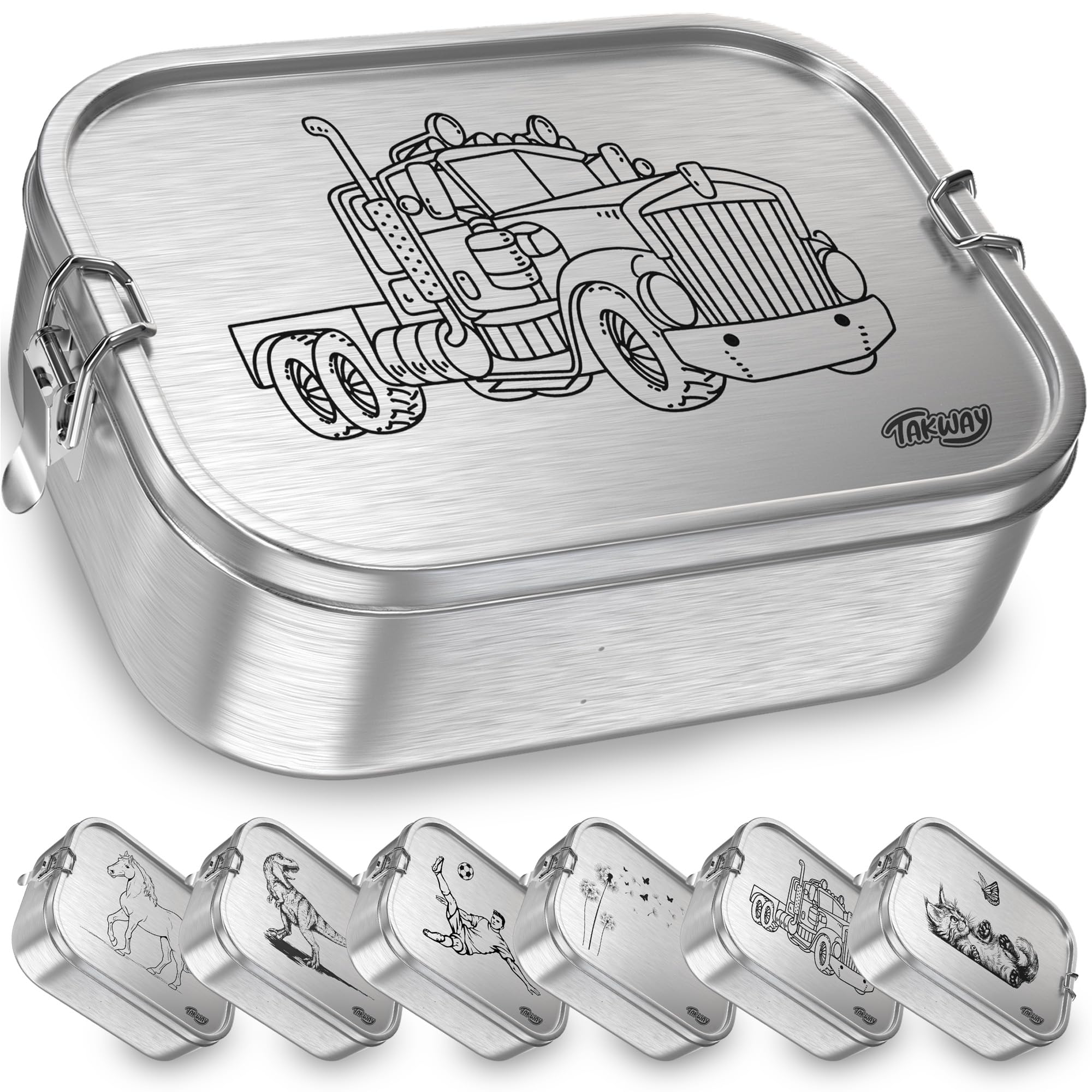 Portavivande porta pranzo 3 contenitori inox collegabili con manico praticissimo