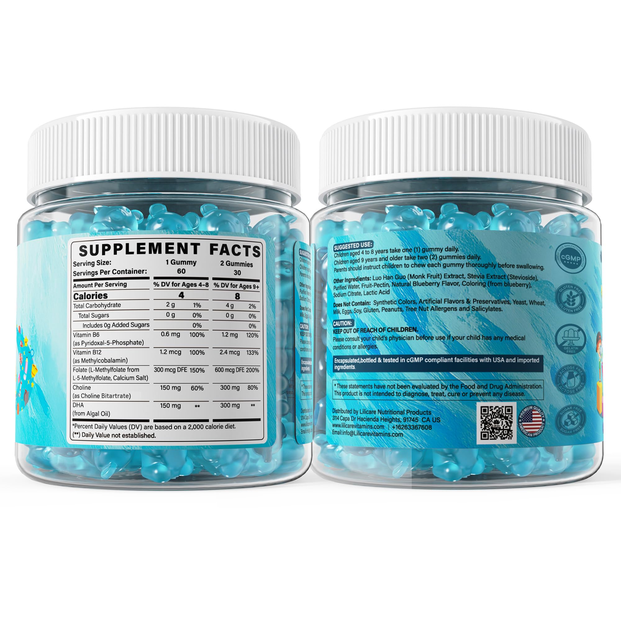 L Methylfolate for Kids Gummies, Active 5-MTHF + Methyl B12, B6, Sugar Free — Amazon image 9