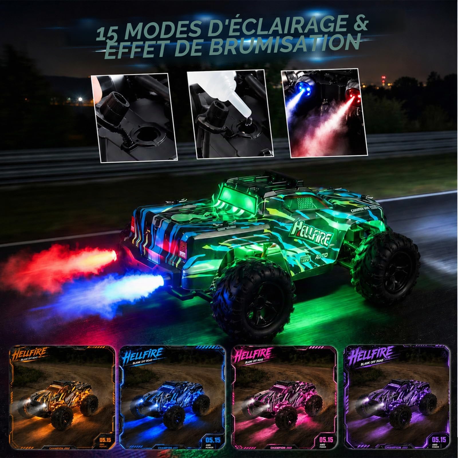RC Voiture Telecommandé, Jouet Enfant 5 6 7 8 9 10 11 12 Ans 1:18 Garçon Voiture Electrique Enfants 22KM/H Enfants Garçon Cadeau de Noël Fille 5-12 Ans