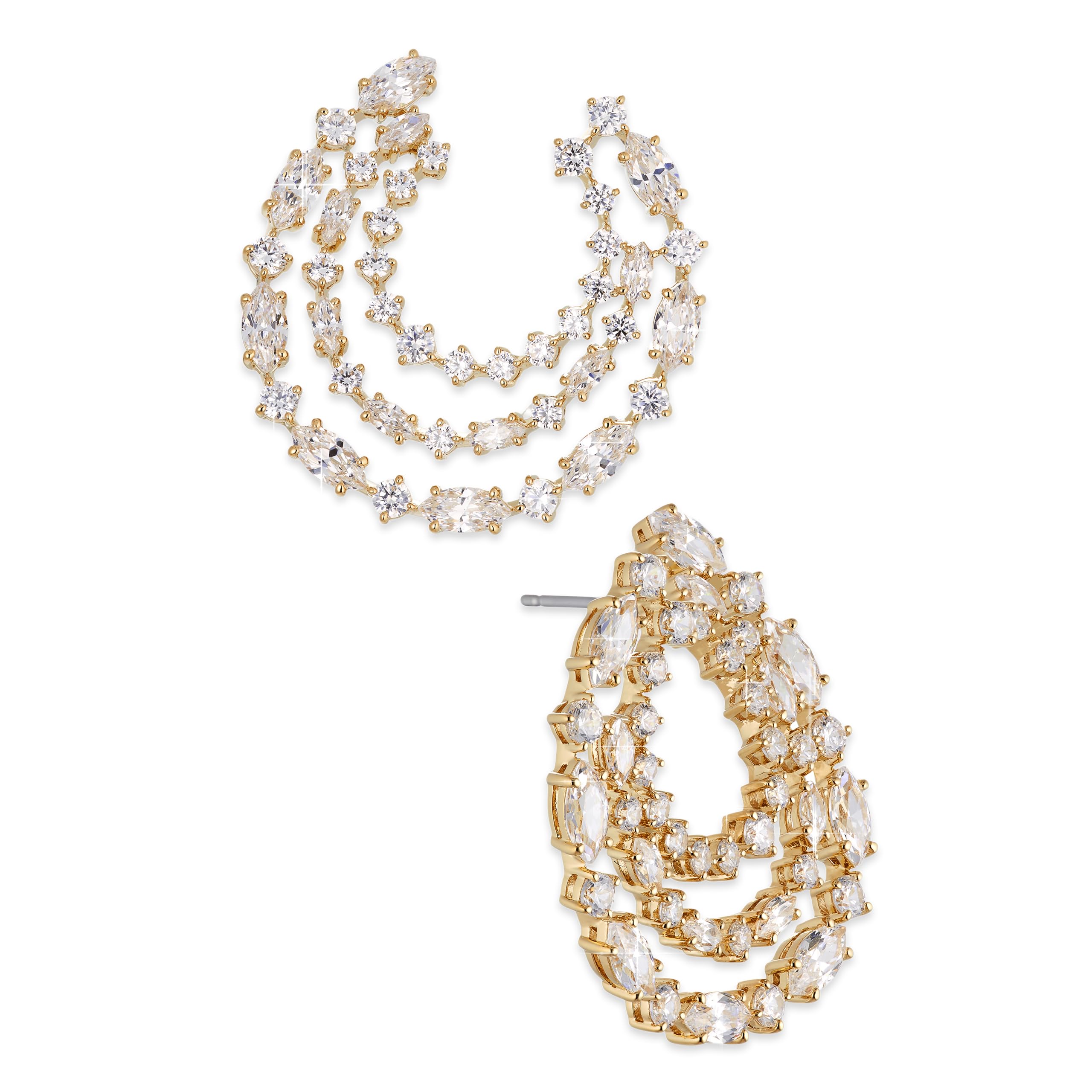 NADRIRSVP Hoop Earrings, Wedding Earrings, Wedding Jewels, Dangle Earrings for Bridesmaid