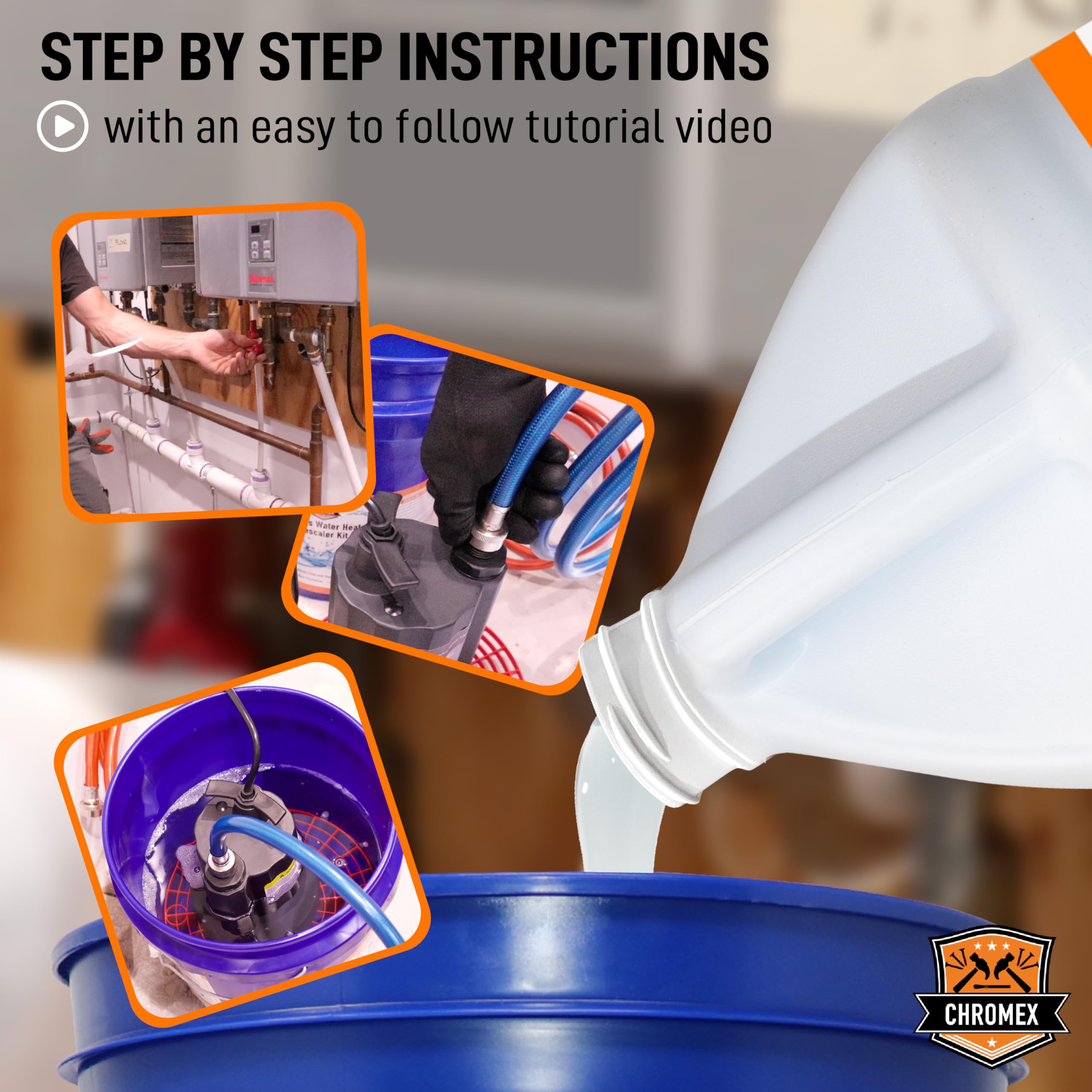 Chromex Tankless Water Heater Descaling Solution Highly