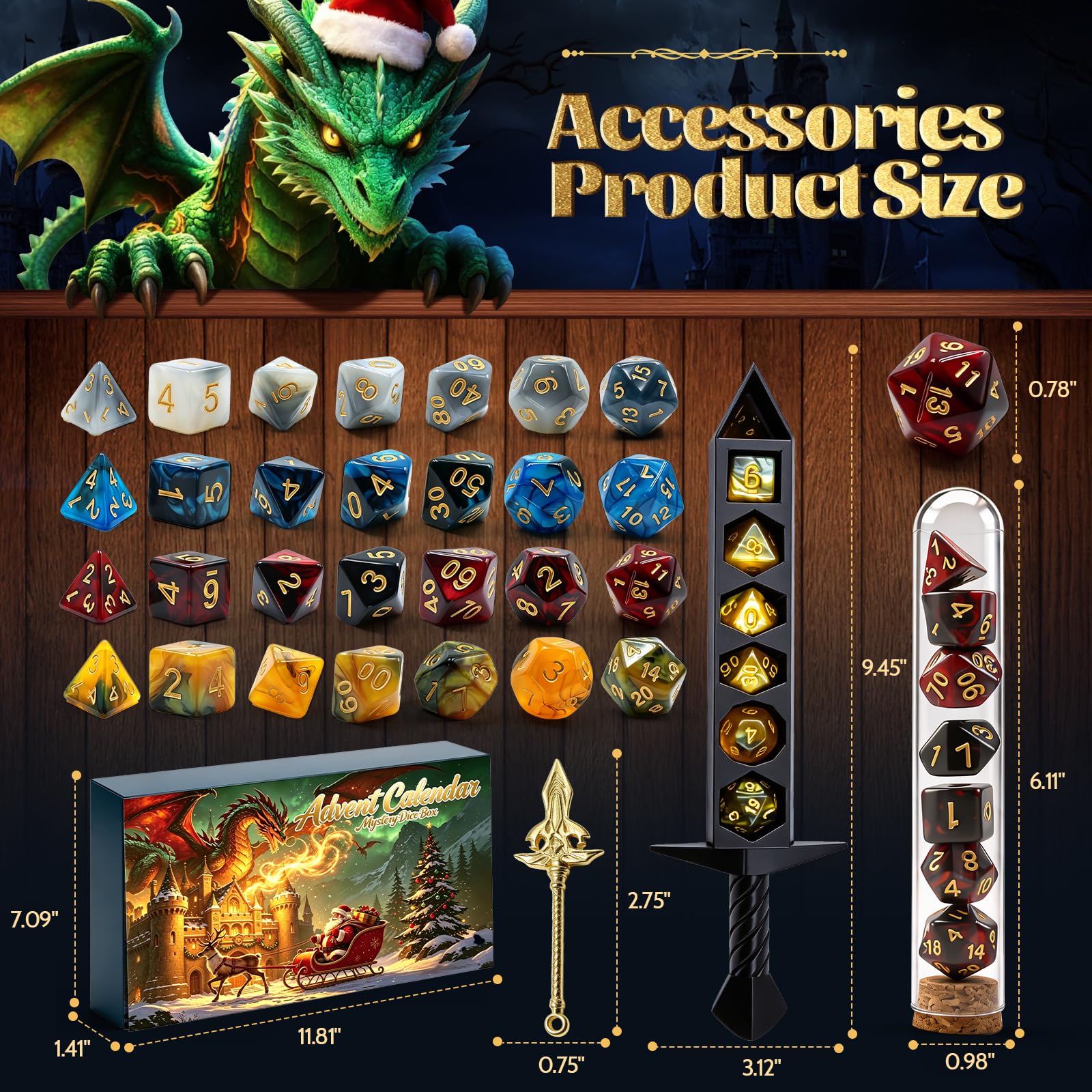 SkyRoad Calendrier de l'Avent 2026, jeux de table, cadeaux pour enfants, donjons, dragons