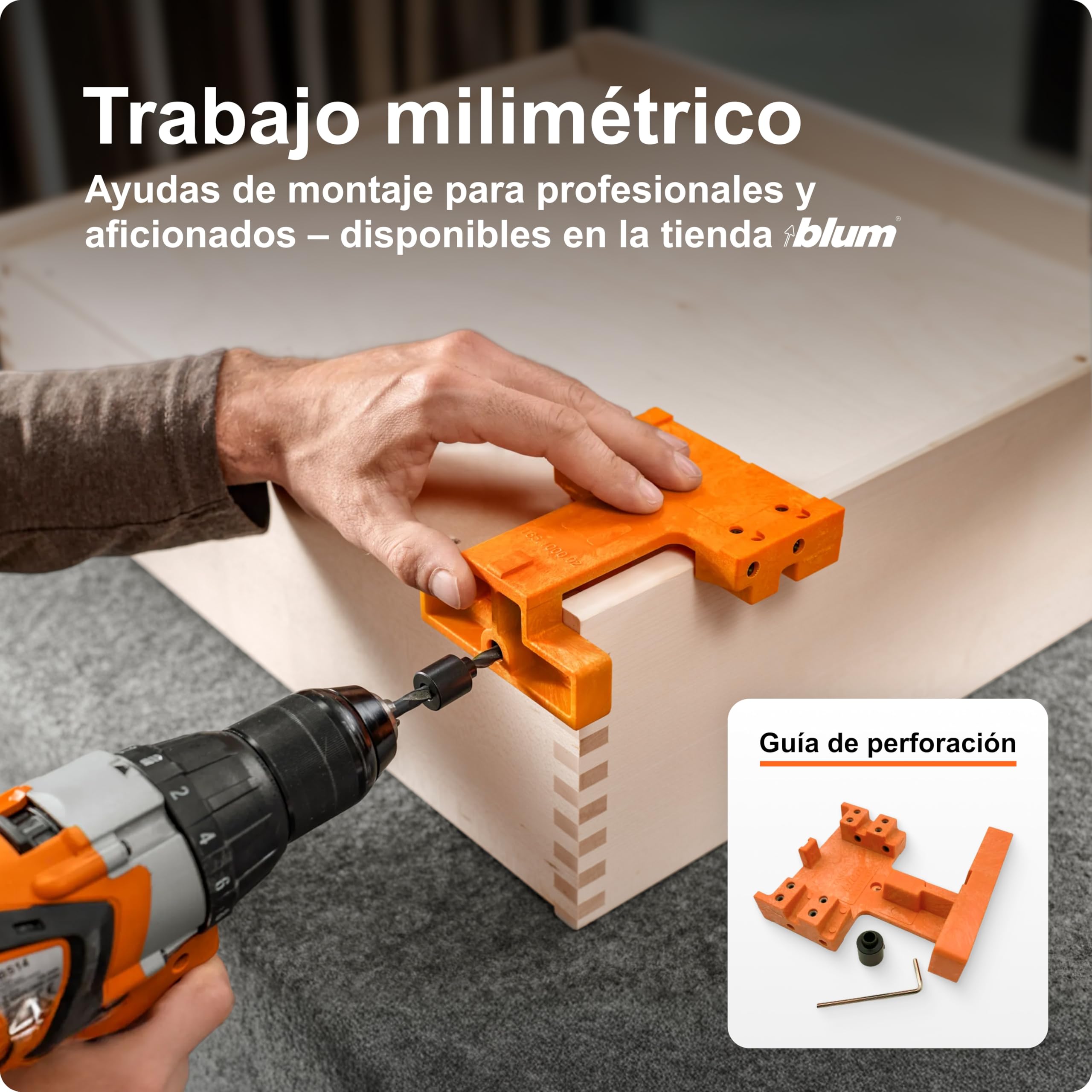 blum extracción total Tandem 500 mm I guía oculta invisible bajo el cajón I guía de cajón Soft-close con amortiguación blumotion I extracción para mueble de cocina I sistema de guías 1 par