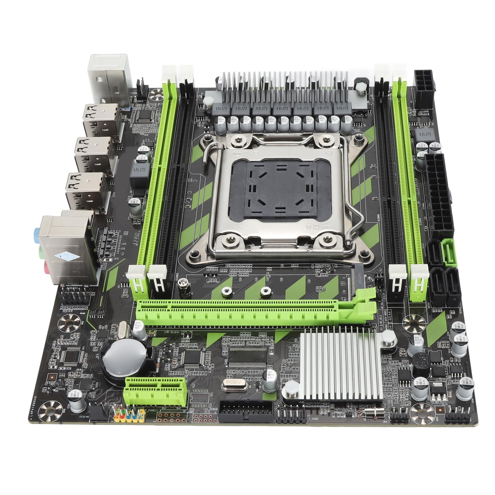 Placa Base X79G DDR3, Tarjeta de Red Gigabit LGA 2011 DDR3 Placa Base de Computadora X79G con 6xUSB2.0 2xSATA2.0 1xSATA3.0