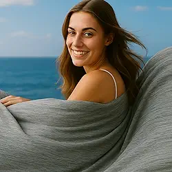 DOWNCOOL Cobertor refrescante, edredom cinza de verão para dormir quente e suores noturnos, leve e macio Q-Max>0,4 cobertor fresco Arc-Chill