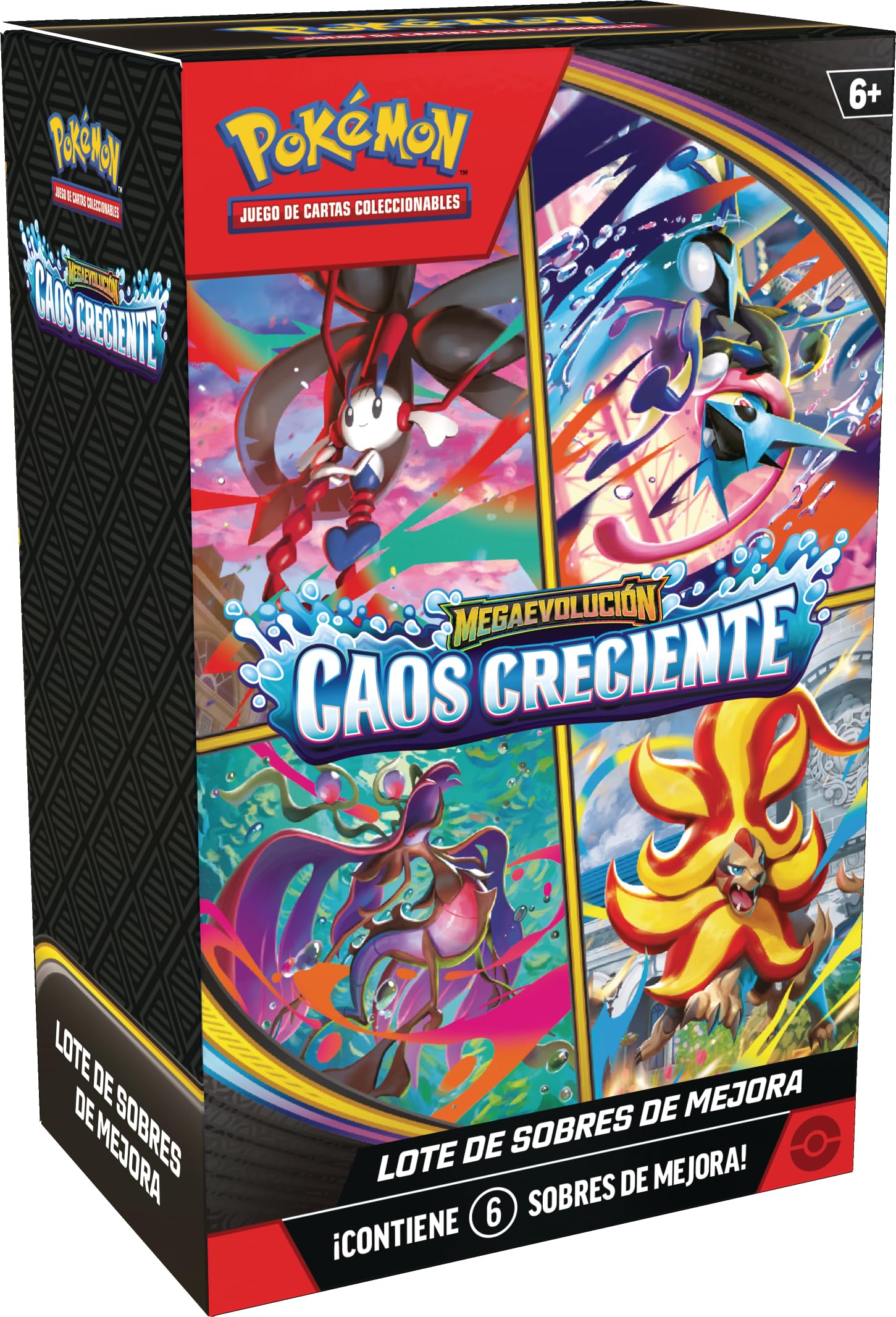 Pokémon: Lote de Sobres de Mejora de Megaevolución-Caos Creciente (6 Sobres de Mejora)
