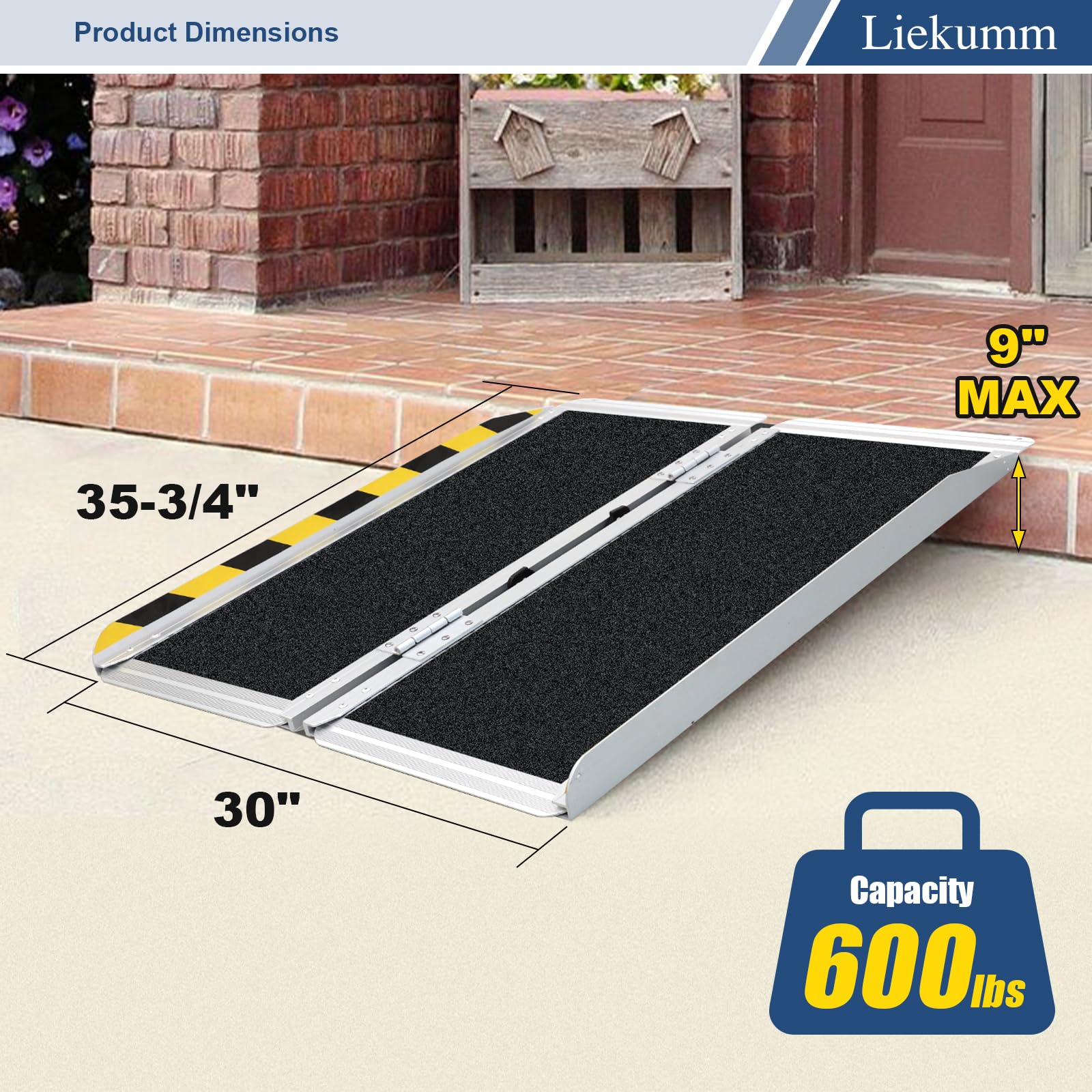 Snapklik.com : 3FT Portable Wheelchair Ramp, 30 Wide Non-Slip Aluminum ...