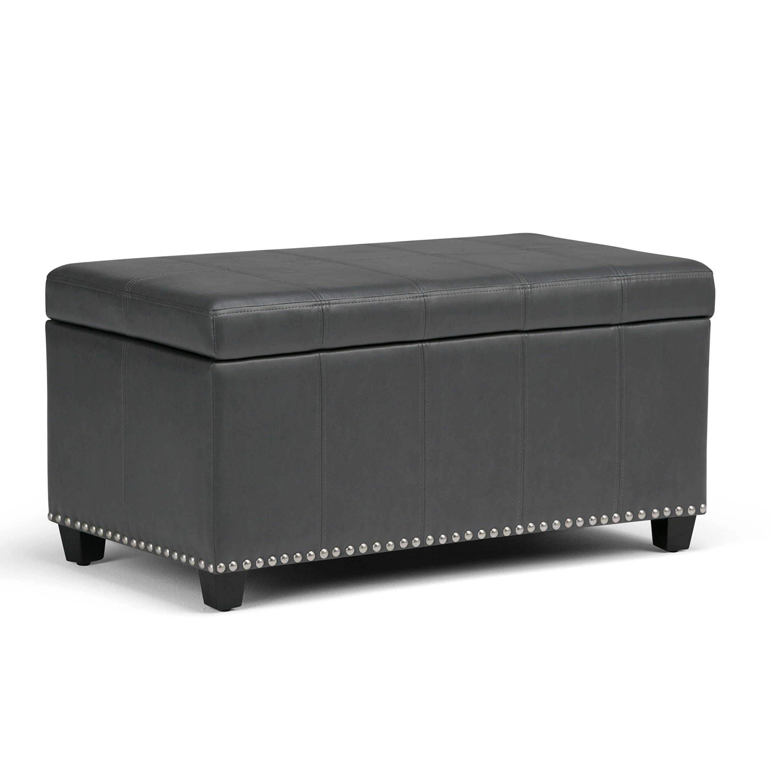 Buy SIMPLIHOME Amelia 34 inch Wide Rectangle Lift Top Storage Ottoman
