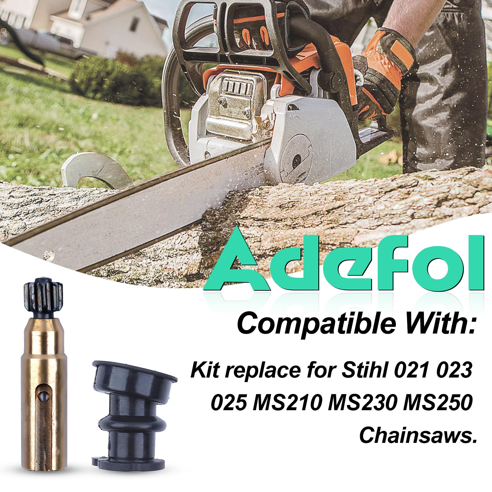 Ingranaggio Vite Senza Fine Stihl Ingranaggio A Vite Senza Fine Per Motoseghe STIHL MS210, MS250, 025, 021 - Ricambio Olio Catena Soffiatore Stihl