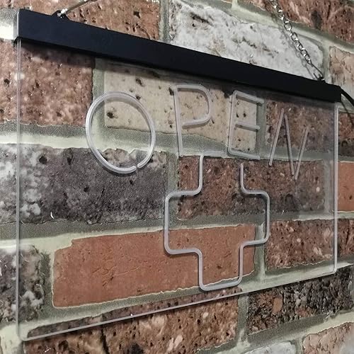 Miniatura 4 de Open Medical Cross Shop - Letrero de neón LED de doble color, verde y azul, 16 x 12 pulgadas, st6s43-i3209-gb