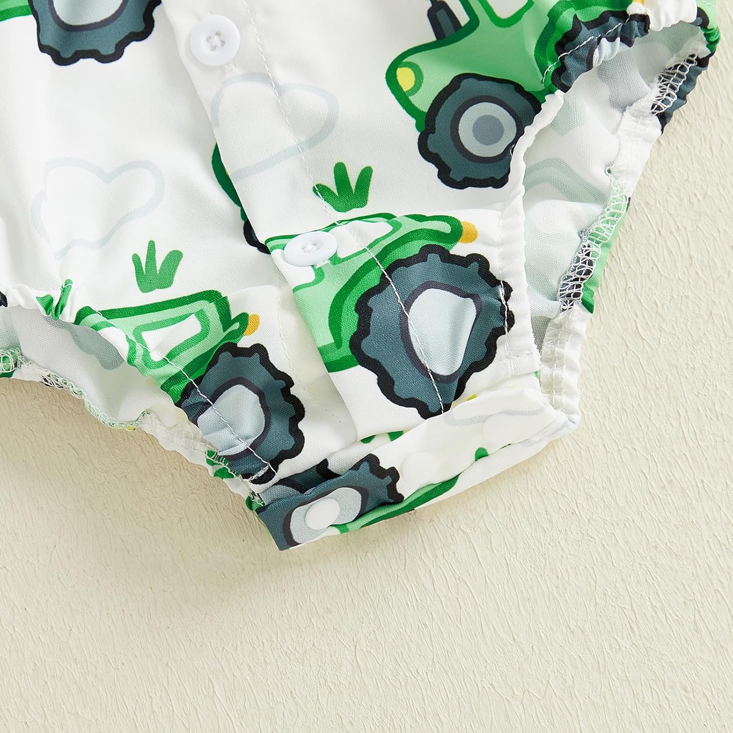 Infant Baby Boy Outfits Dress Clothes Bowtie Tractor Romper Shirts Suspender Shorts Overalls Set Summer Suit