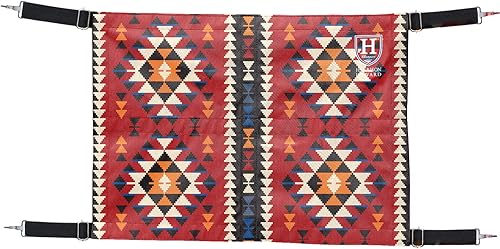 Harrison Howard Caballos de guardia con correas ajustables y ganchos de resorte resistentes incluidos guardia de pasillo para caballos-bandera de