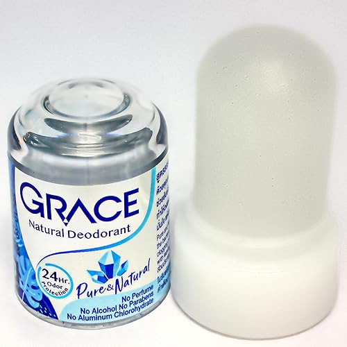 Miniatura 2 de Desodorante natural 2.47 oz piedra de alumbre, sin perfume, sin alcohol, sin parabenos, sin clorhidrato de aluminio. Puro y natural.