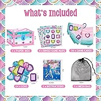 Vista 2 de Deling Juguetes de piscina de buceo de sirena, 106 piezas, juegos de búsqueda del tesoro subacuáticos, juegos de piscina divertidos de verano