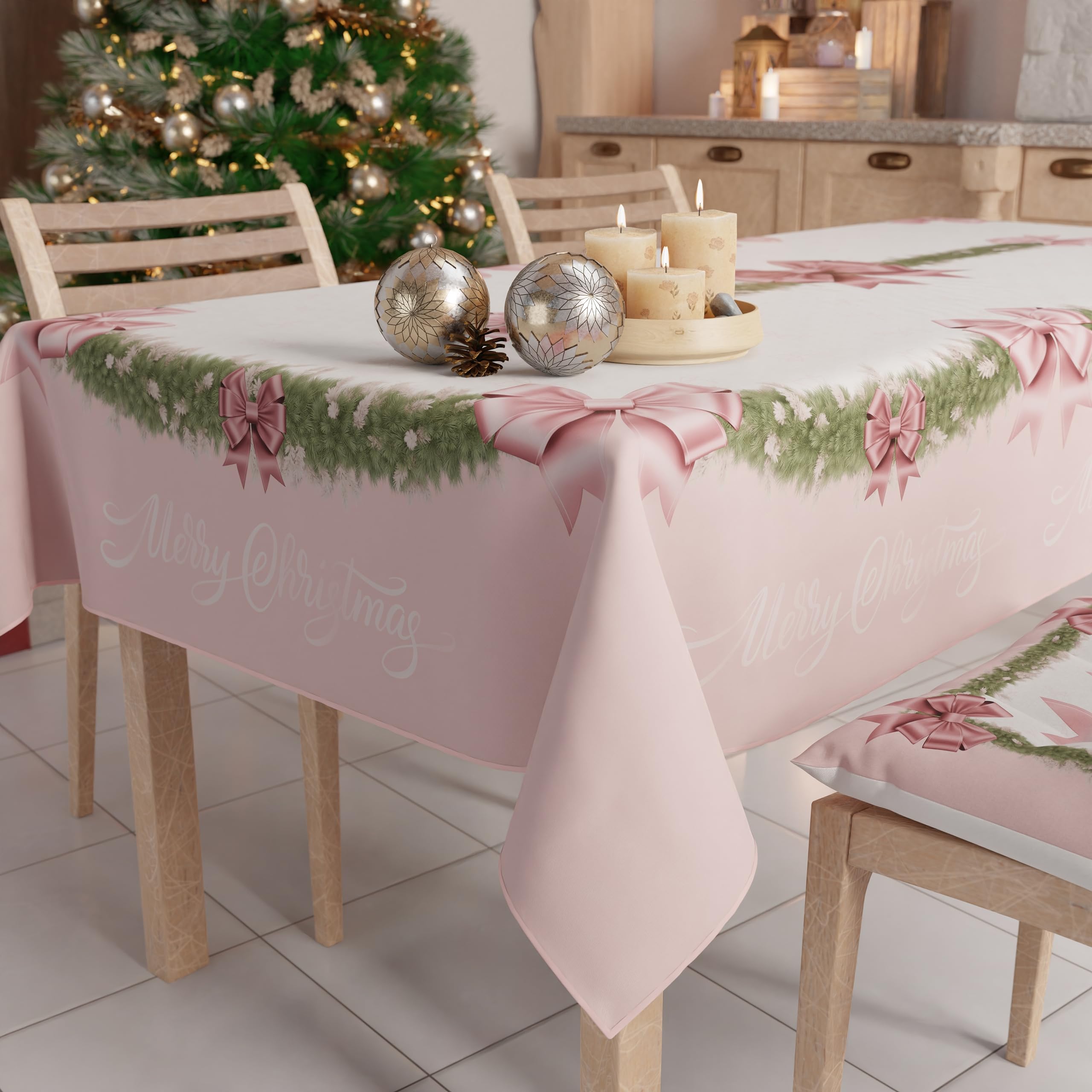 Newbridge Marie Tovaglia Floreale 132x178 Cm – Petali Di Rosa Gialla E Rosa, Antimacchia E Antipiega, 100% Poliestere