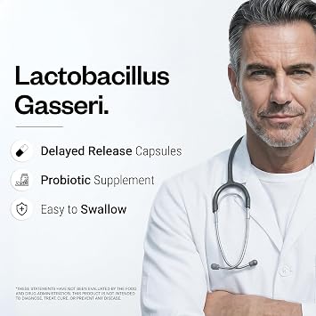 Supersmart - Lactobacillus Gasseri 12 Billion CFU per Day - Probiotic Supplement | Non-GMO & Gluten Free - 60 DR Capsules (Delayed Release)