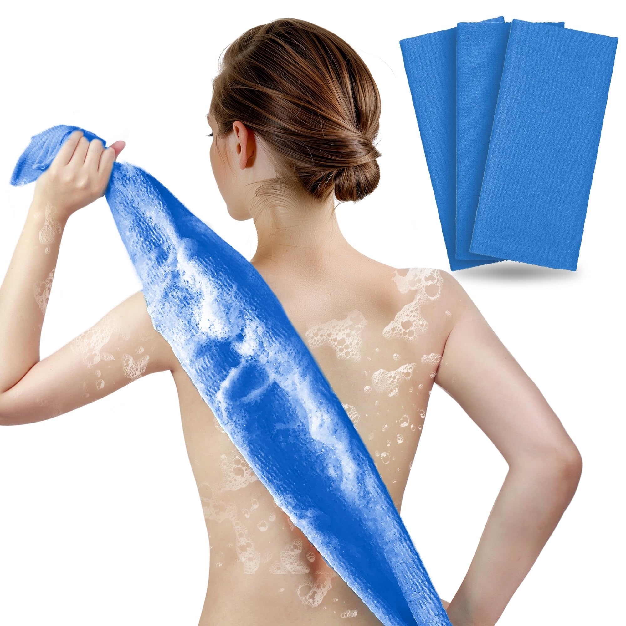 ARCH&M Exfoliating Washcloths - Japanese Shower Set -11