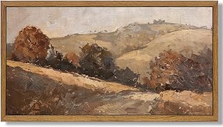 Aroutde Framed Vintage Fall Landscape Wall Art Retro Autumn Nature Paint...