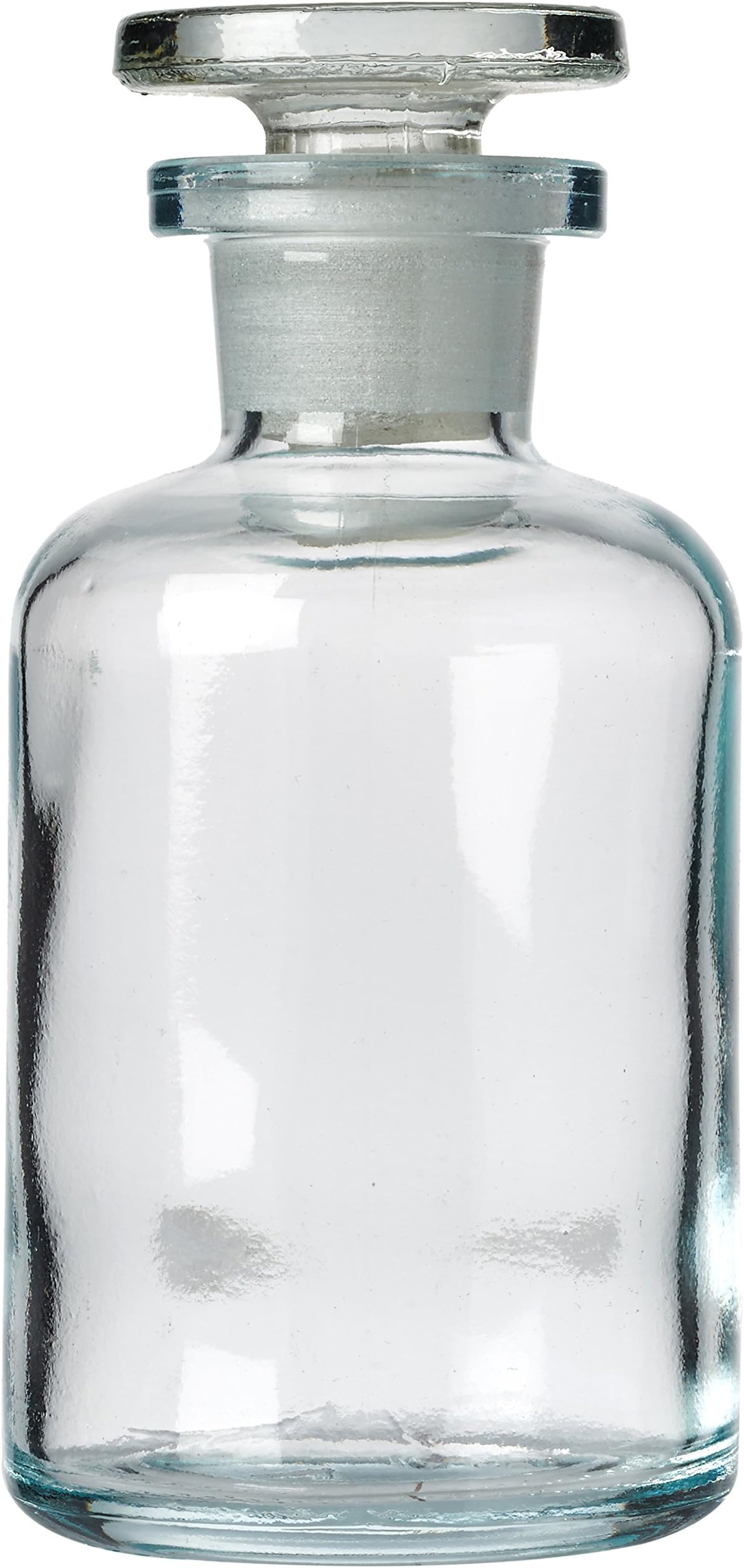 SLS Select BOT64020 Glass Reagent Bottle, Narrow Mouth Clear with Stopper, 50 mL