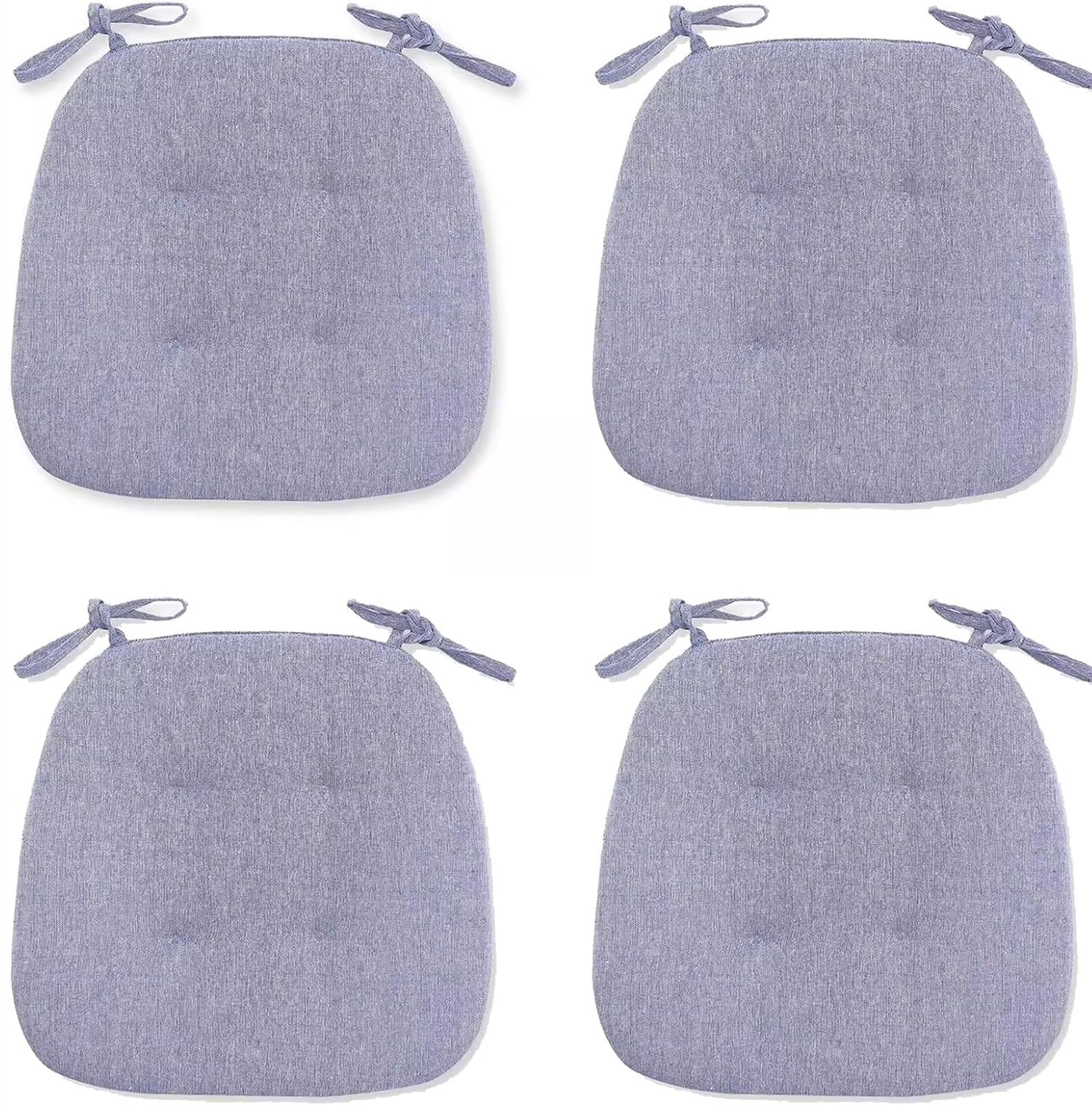Coussin de chaise de cuisine en coton lot de 4 galettes de salle à manger forme trapèze