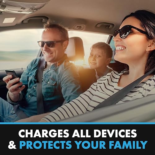 Miniatura 7 de Cortador de cinturón de seguridad y interruptor de vidrio, herramienta de seguridad para automóvil 6 en 1 y cargador de teléfono, martillo de