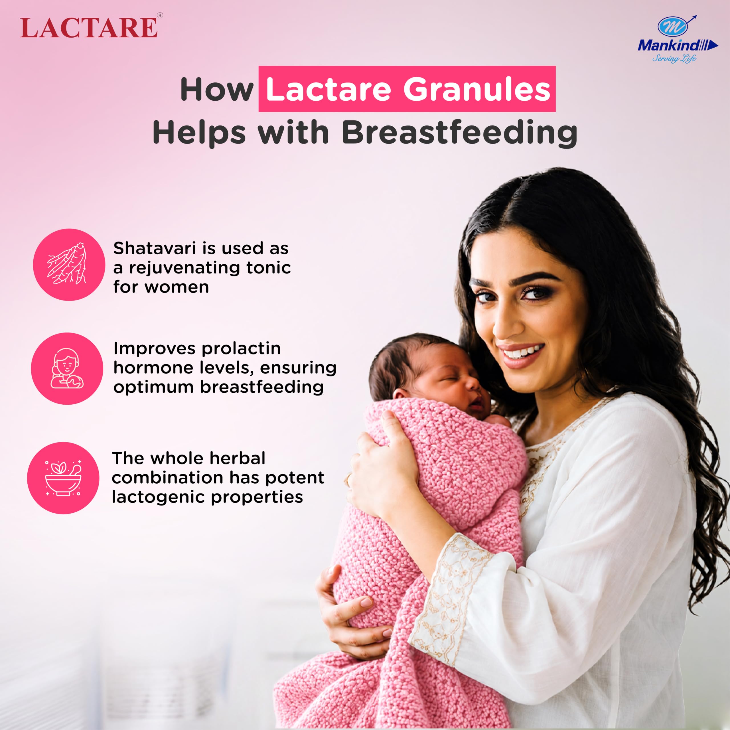 Lactare Elaichi Granules 250g | Herbal Shatavari Lactation Booster | Supports Breastfeeding & Milk Supply | For Nursing Moms,Pack of 2 — Amazon image 4