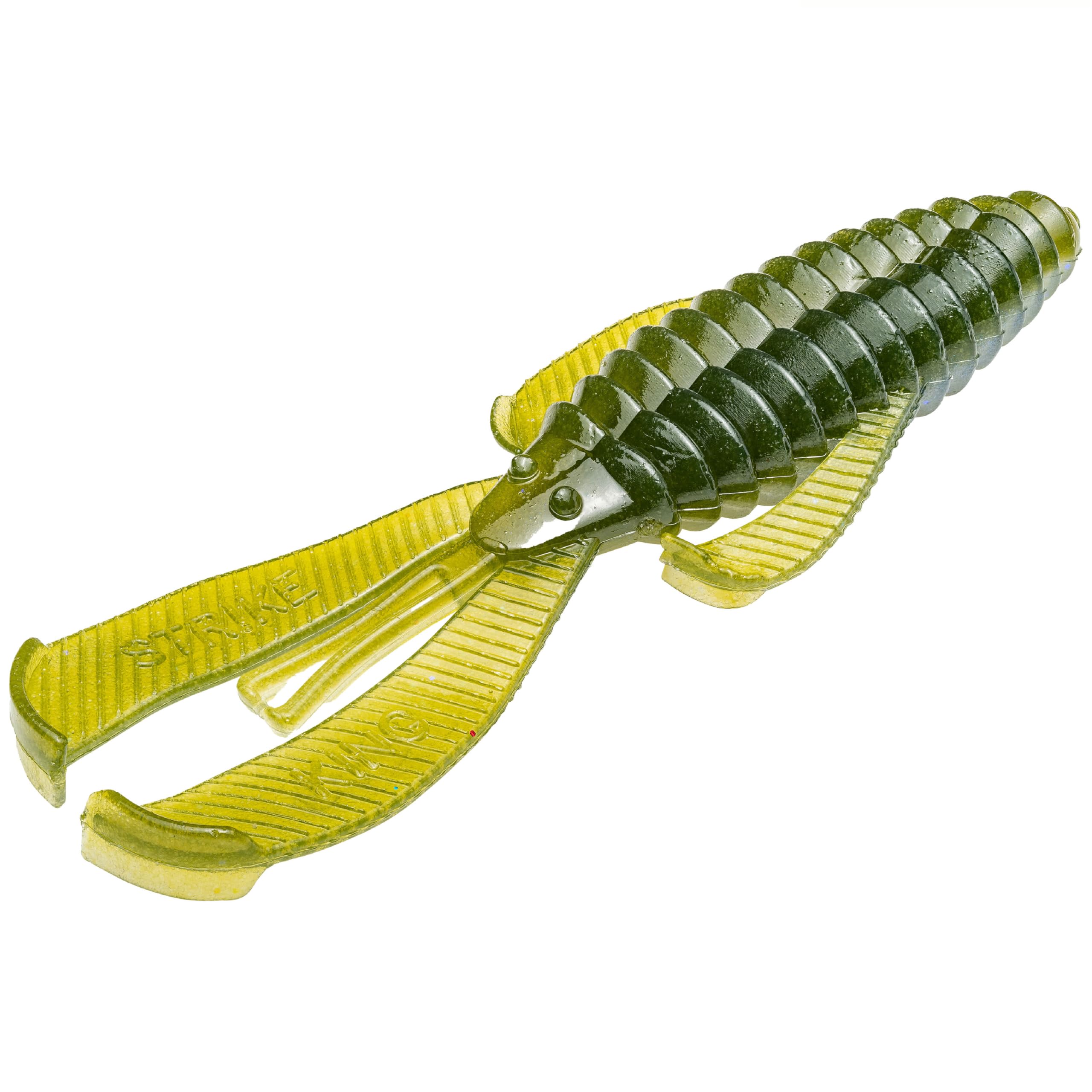 Rage Bug Fishing Lure, Soft Plastic Craw, Moon Juice, 4-Inches, 7-Pack