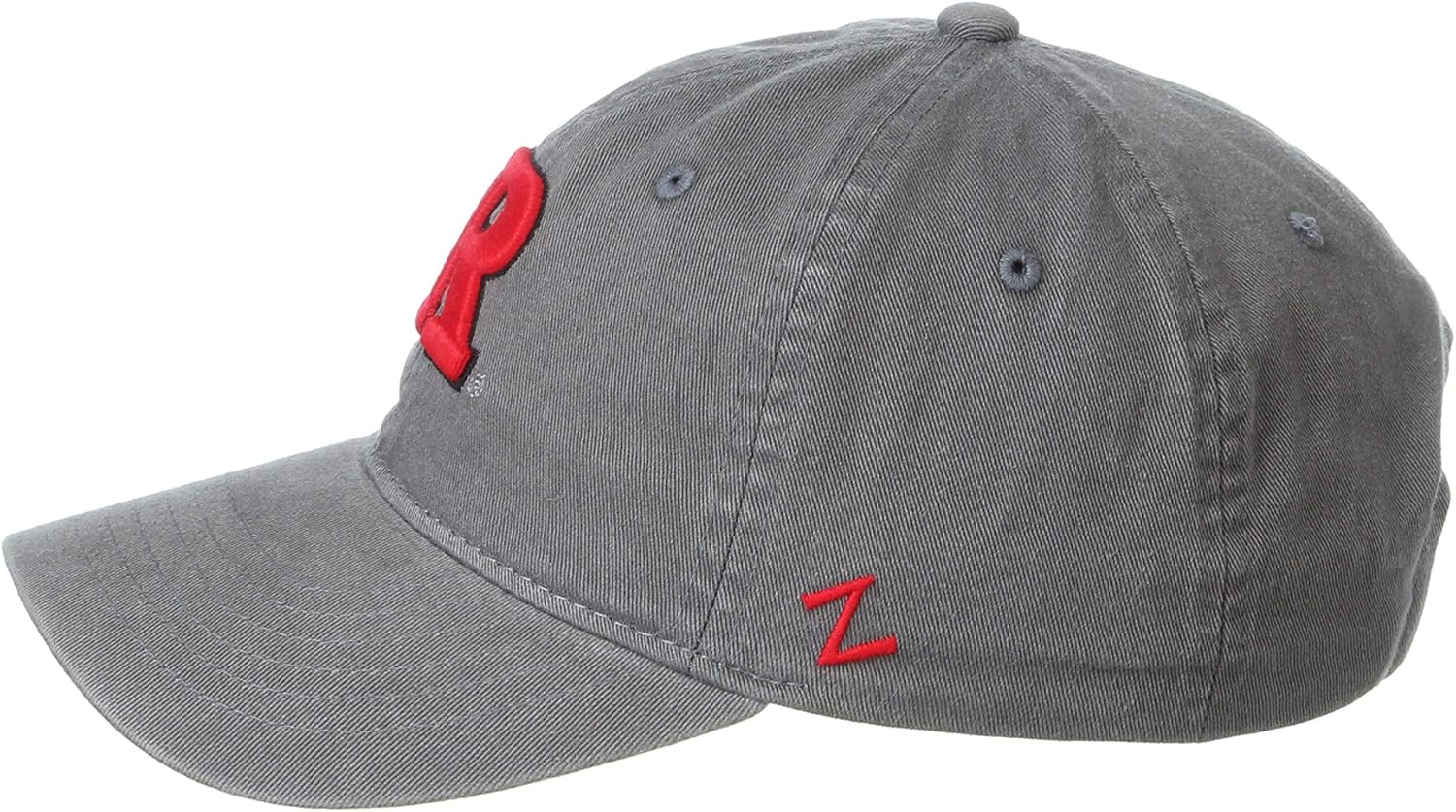 NCAA Rutgers Scarlet Knights Mens Adjustable Scholarship Hat Charcoal, Rutgers Scarlet Knights Charcoal, Adjustable, One size