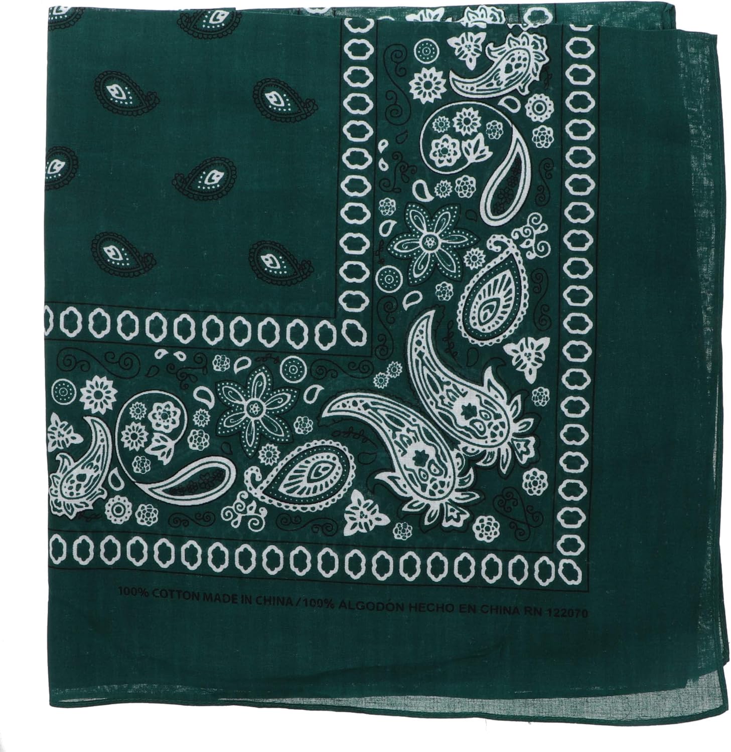 Extra Large Paisley Bandana 27x27 Inch (White Red) : Clothing, Shoes & Jewelry