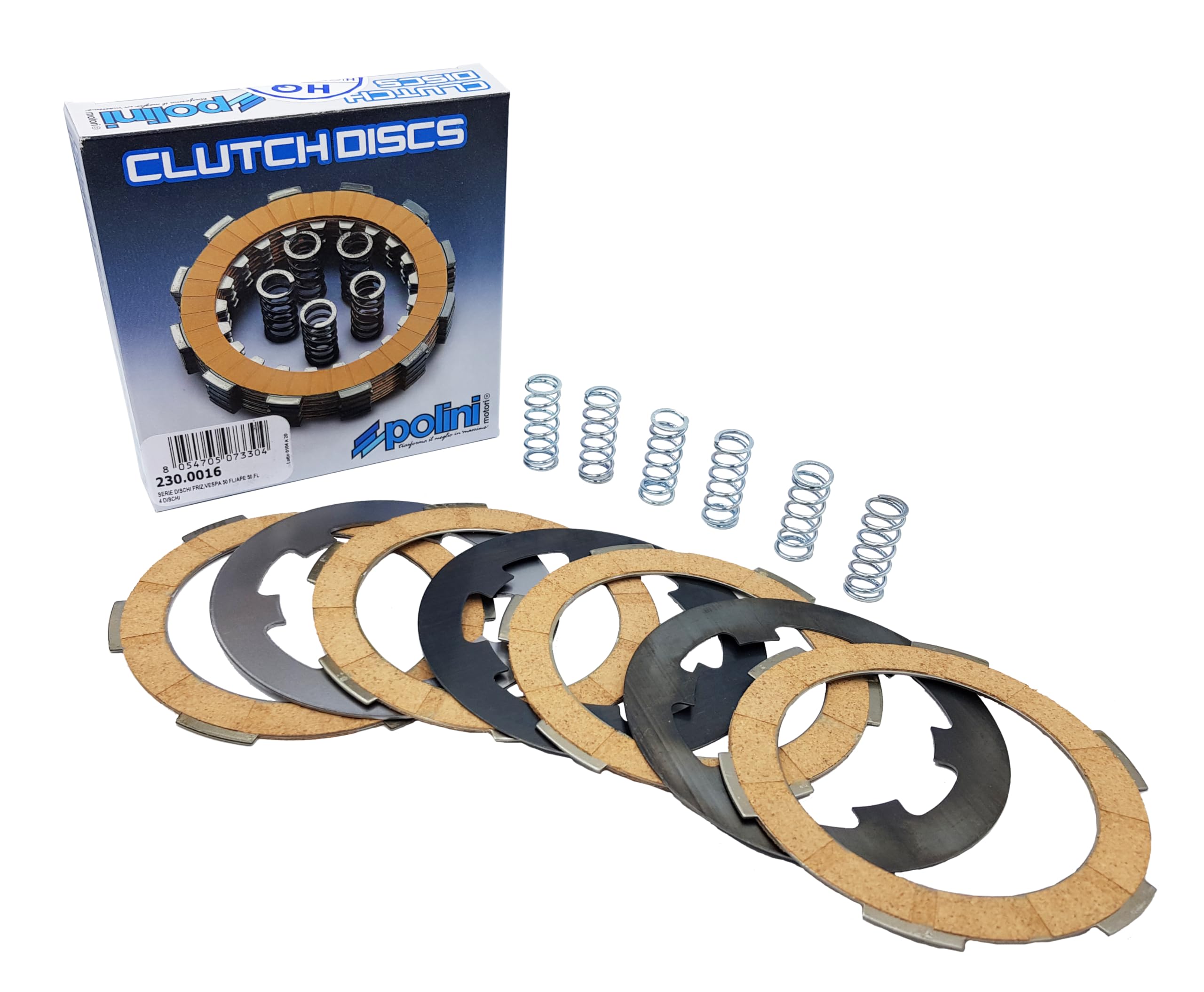 Disco Frizione Piaggio Ape 50 2T | DR Serie Con 6 Molle | Compatibile 1998-2008 | Ricambio Originale - Foto 5