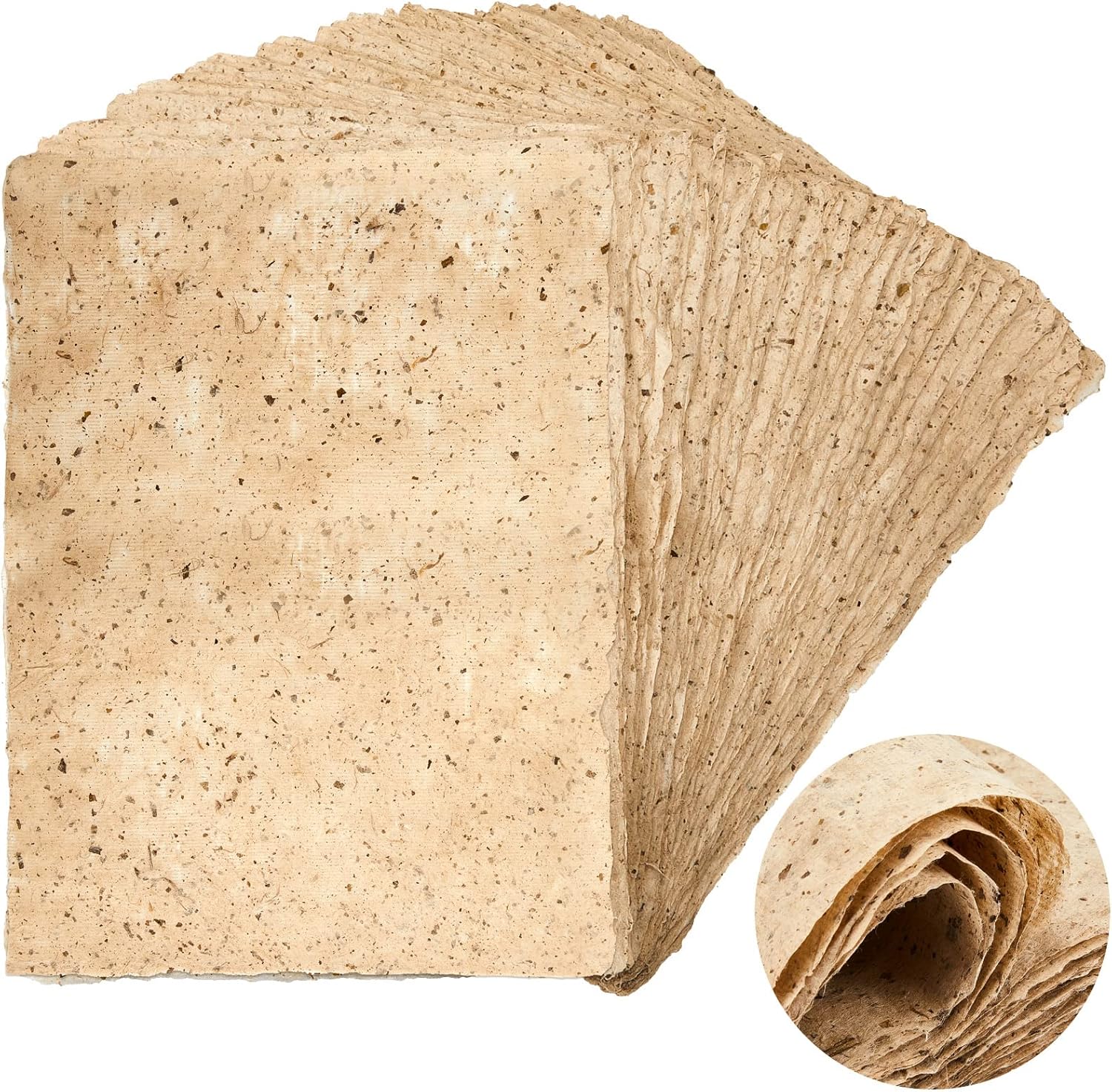 60 Pcs Mulberry Paper Craft Paper Handmade Paper Decoupage Paper