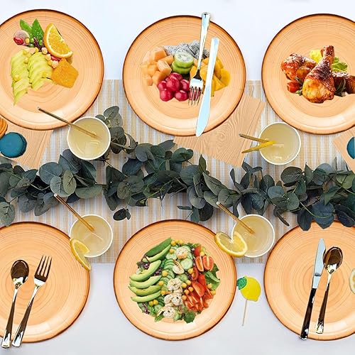 Miniatura 27 de Juego de 80 servilletas de notas musicales para fiestas, platos musicales y servilletas de notas musicales, platos de papel de 7 pulgadas,