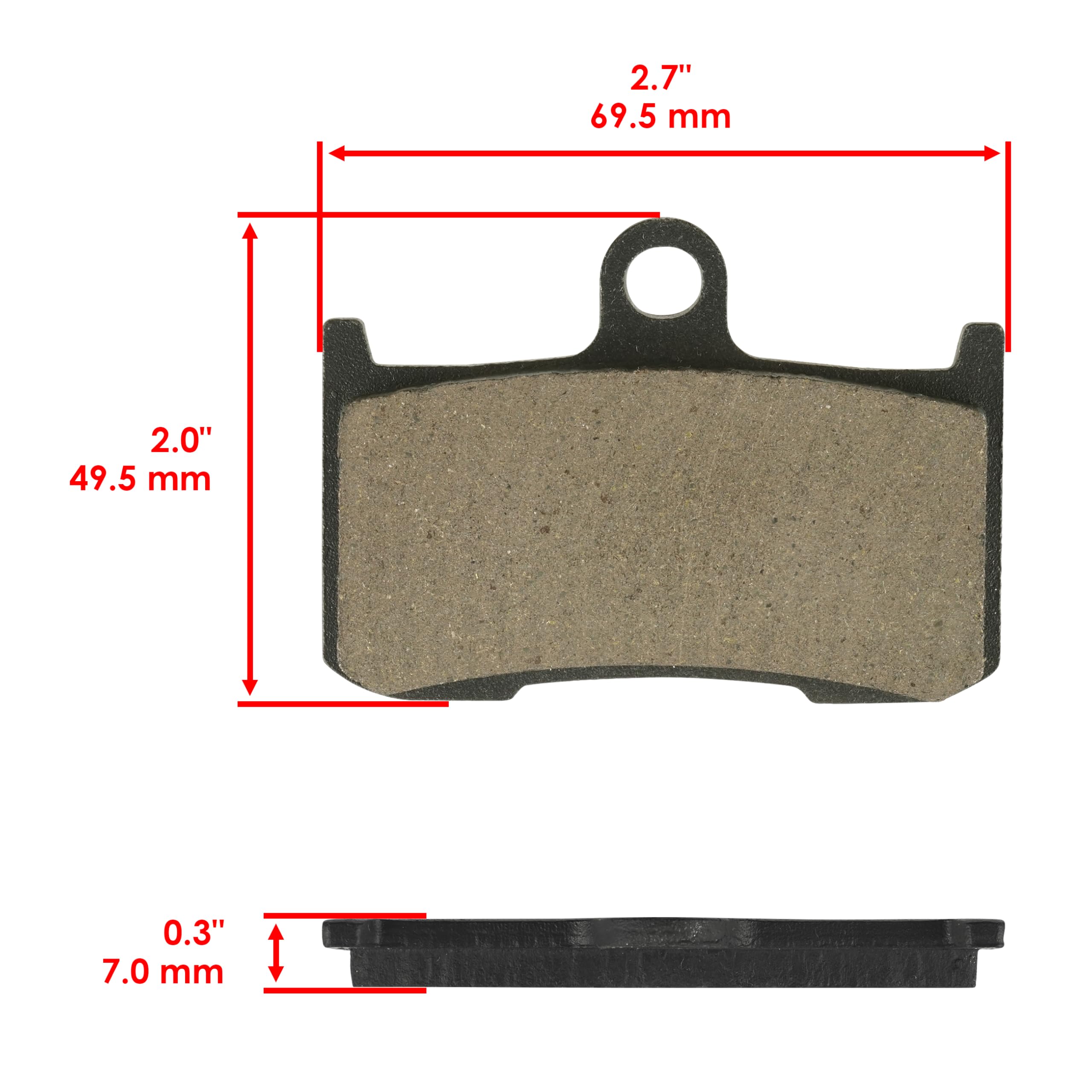 Caltric Front & Rear Brake Pads For Suzuki GSX1300BK B-King 2008 - Complete Set