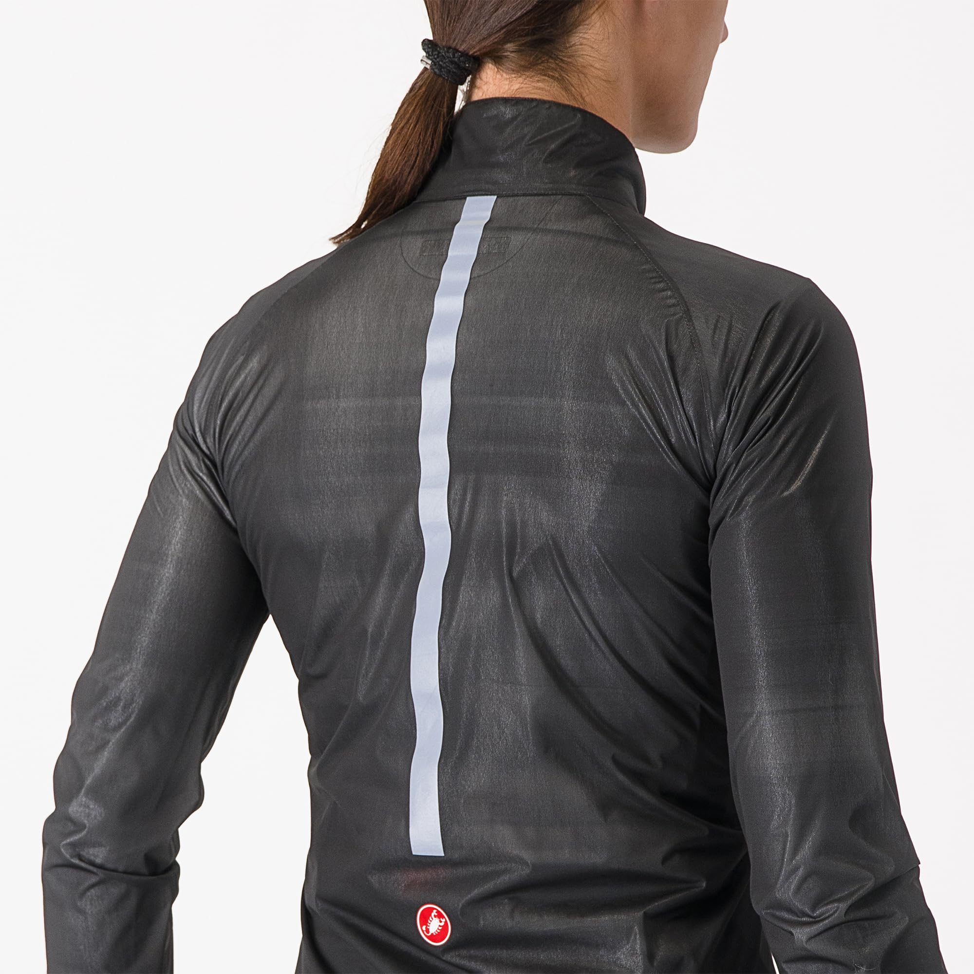 CASTELLI Damen Squall Shell Jacke, vollständig wasserdicht, winddicht, leicht, reflektierend, für Rennrad und Gravel-Biking