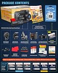ROVE R2-4K DUAL Dash Cam Front and Rear, STARVIS 2 Sensor, FREE 128GB Card Included, 5G WiFi - up to 20MB/s Fastest Download Speed with App, 4K 2160P/FHD Dash Camera for Cars, 3" IPS, 24H Parking Mode