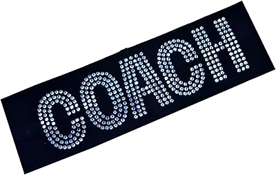 Coach Rhinestone Cotton Stretch Headband (Black)