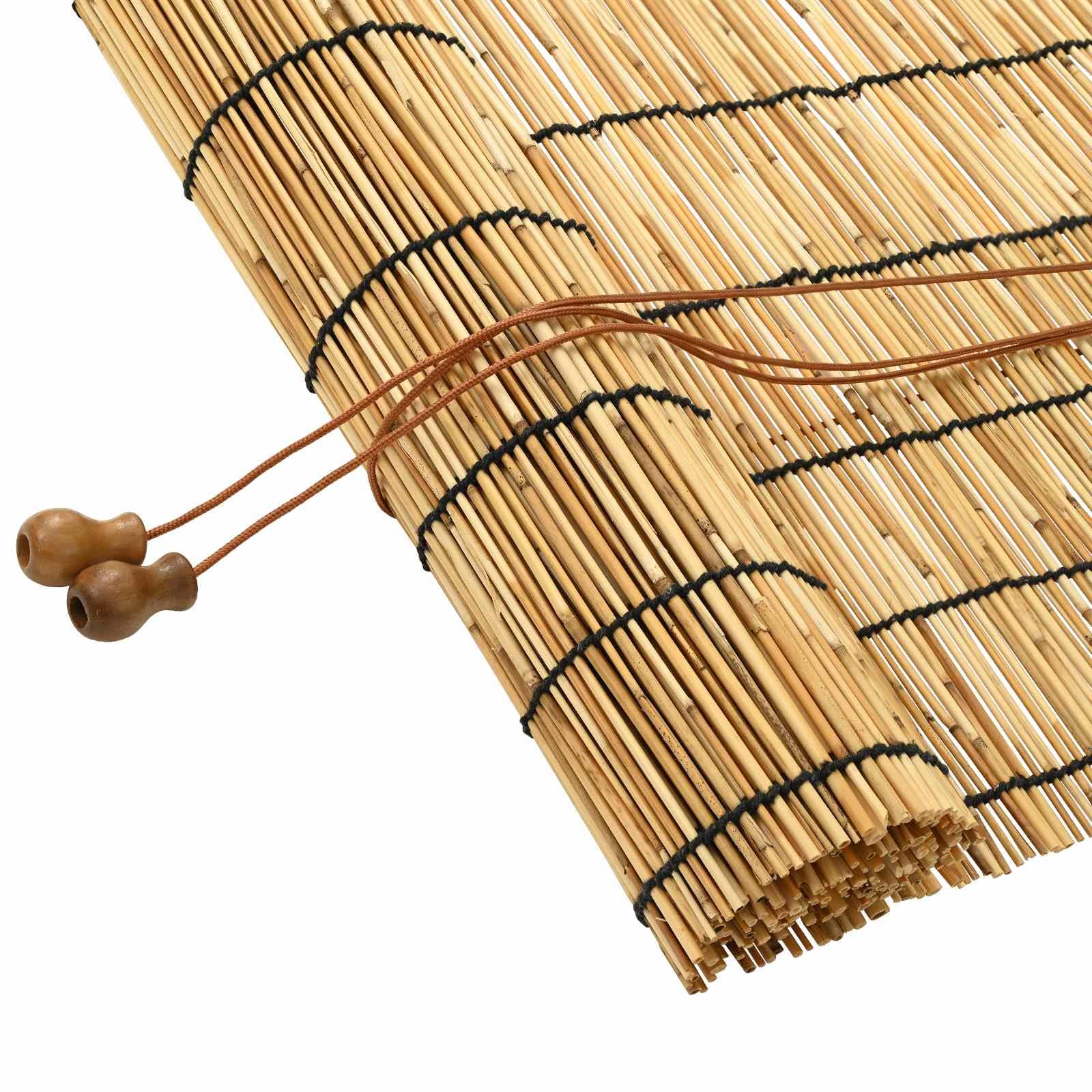 Store enrouleur en roseau naturel 140 x 160 cm