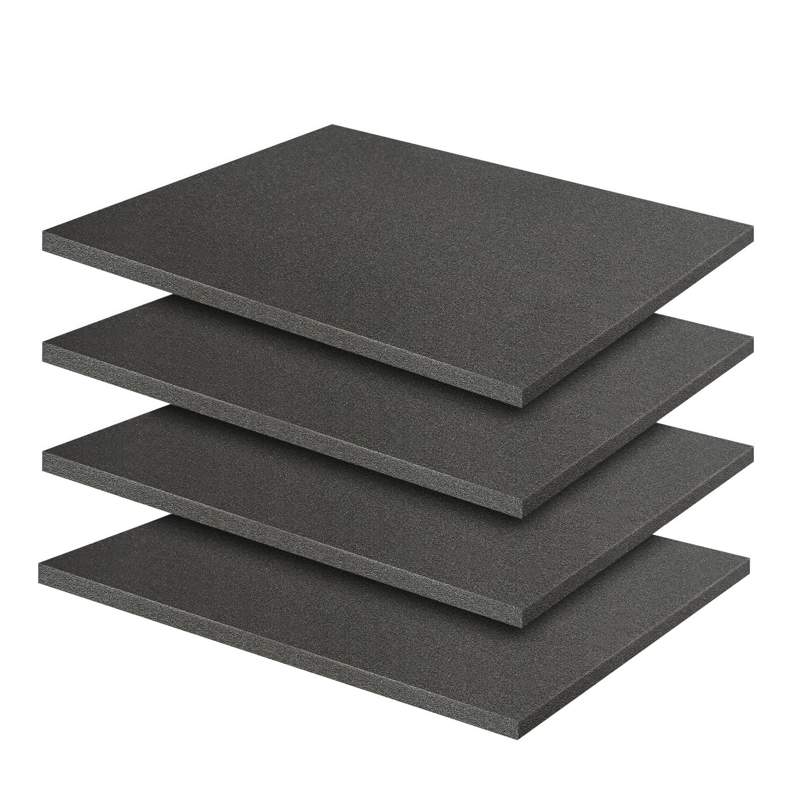 Polyurethane Foam, 4 Stück 40x30x1cm Schaumstoff Zuschnitt, Werkzeugkoffer Kamerakoffer Schaumstoff, Würfelschaum für Tabletop Miniaturen, Koffereinlage, Schaumstoffeinlage