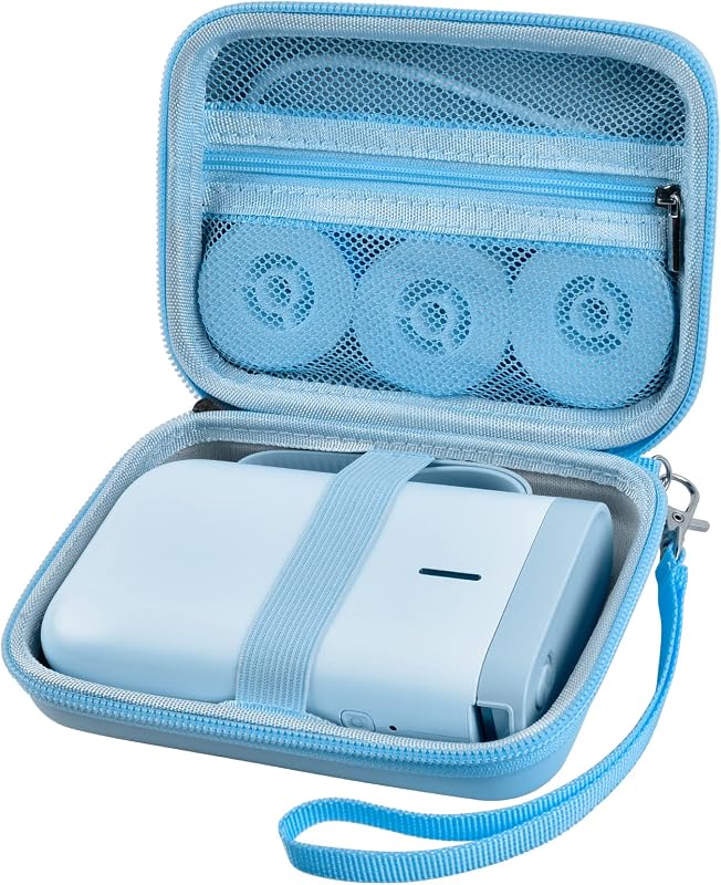 ALKOO Case Compatible with NIIMBOT D11 Label Maker Printer, Storage Bag for Phomemo D30 for Canon for Ivy 1/2 for HP Sprocket Mini Photo Printer & Label Paper Accessories- Holder Box Only