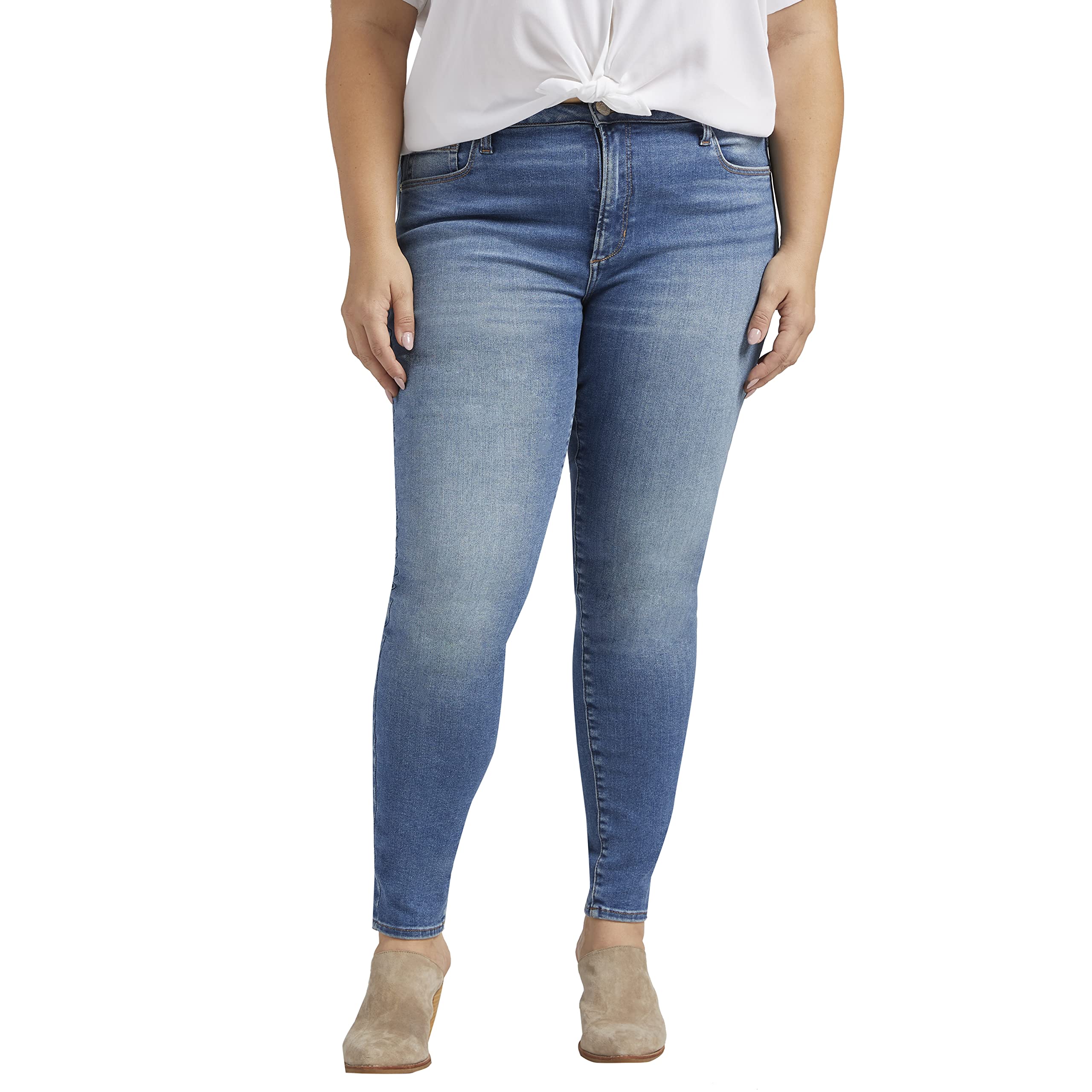 JAGWomen's Plus Size Forever Stretch High Rise Skinny Jeans