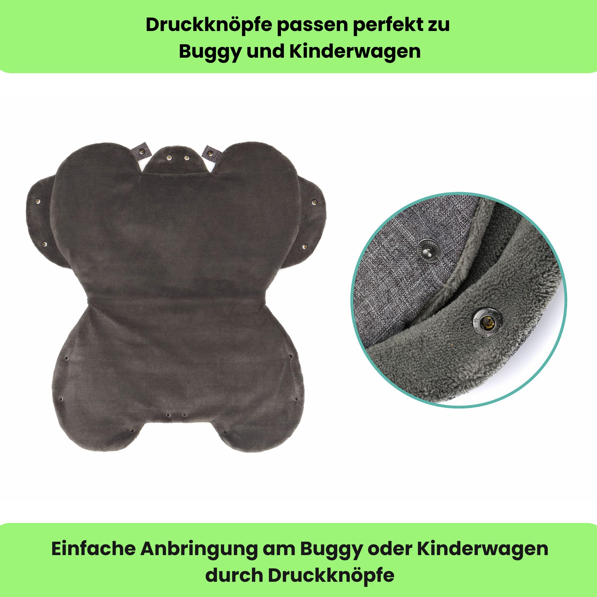 Fillikid Handwärmer Kalix Kinderwagen Buggy Exklusiv | Handschuhe Winddichter & wasserabweisender Winterbegleiter | Weiches Coralfleece-Futter | Handmuff Langlebig & Stylisch